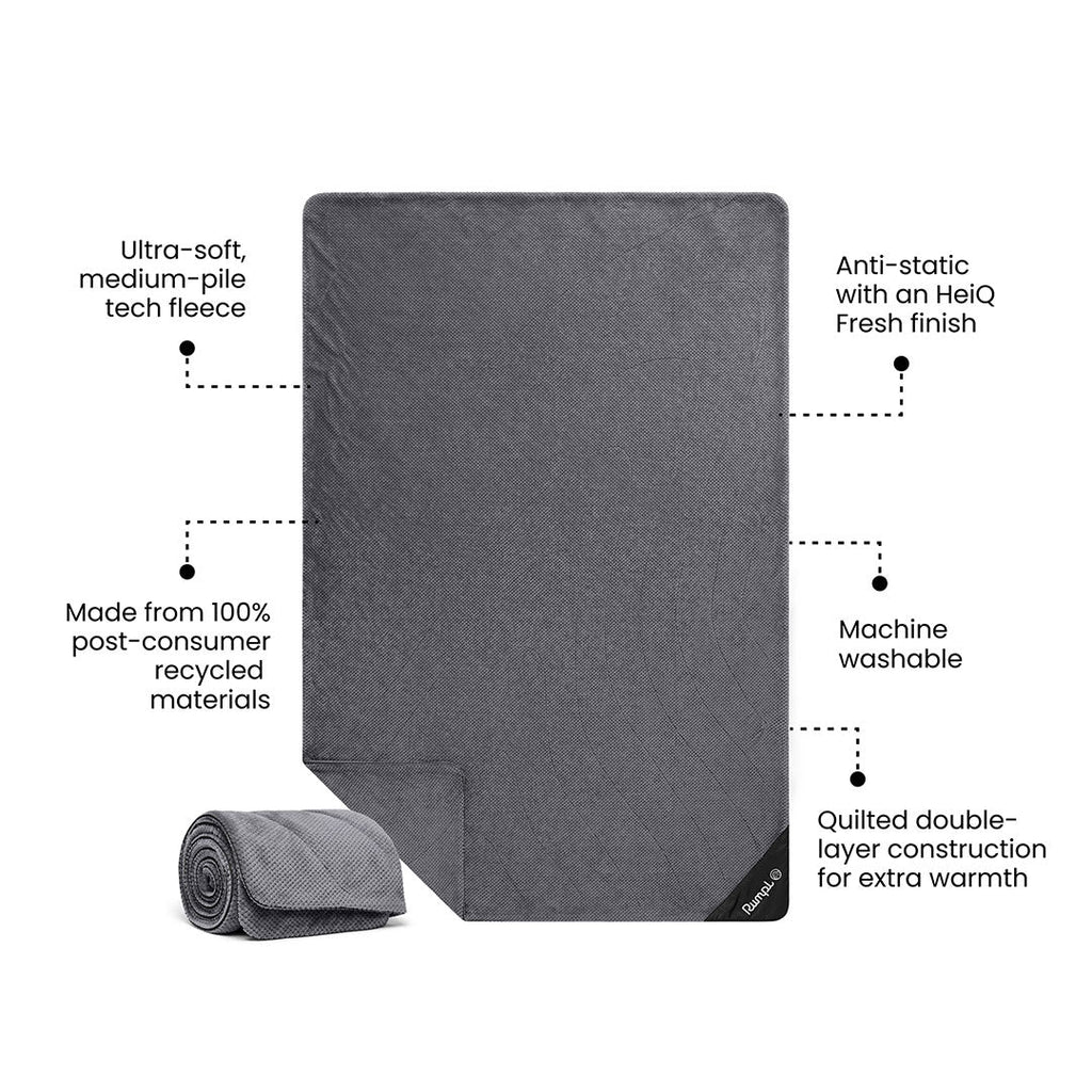 Après Fleece Blanket - Charcoal Grey