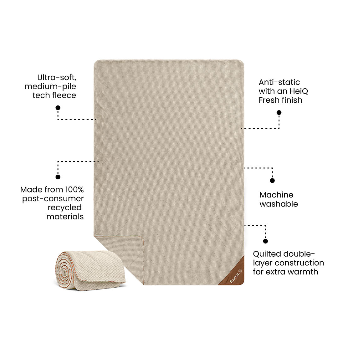 Après Fleece 2 Person Blanket - Natural Cream