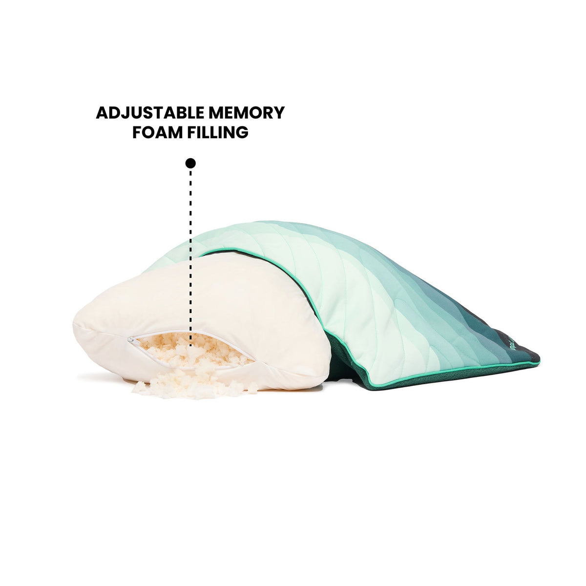 The Camp Pillow - Midnight Retro Stripes