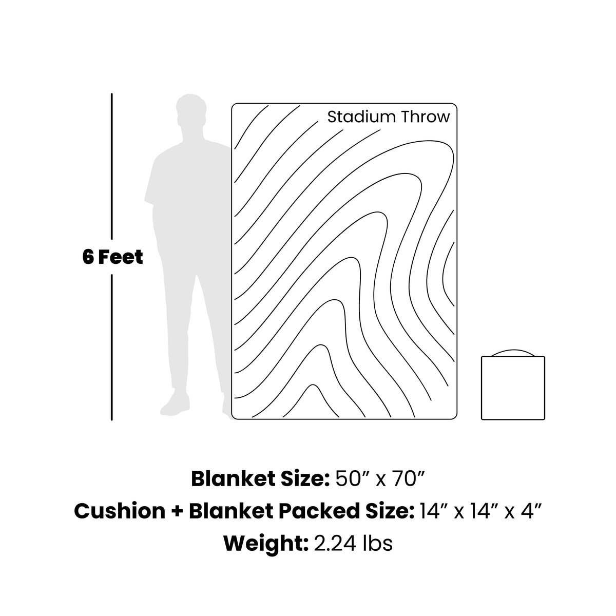 Gametime Puffy Blanket - Green / Yellow