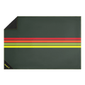 Pack Mat - Green Retro Stripes