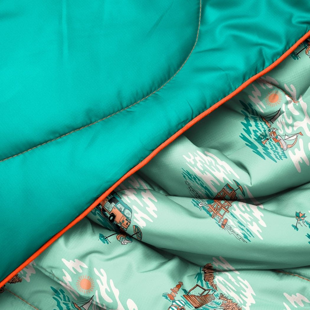 Original Puffy Blanket - Aqua Outer Banks