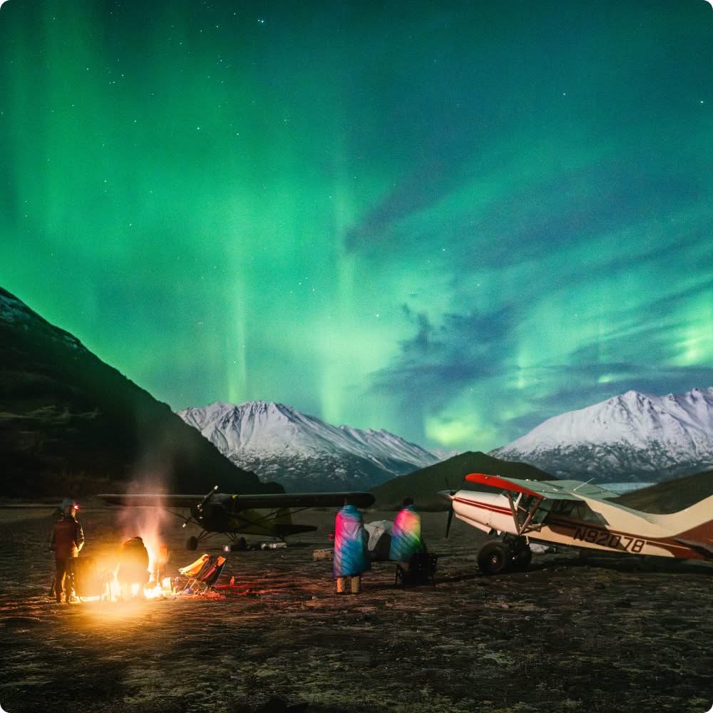 Original Puffy Blanket  - Northern Lights -  Custom