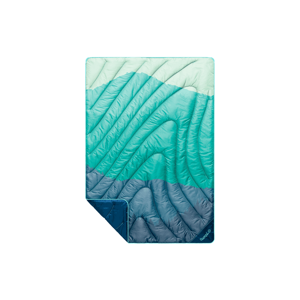 Original Puffy Mini Blanket - Seascape Ridge Mountains