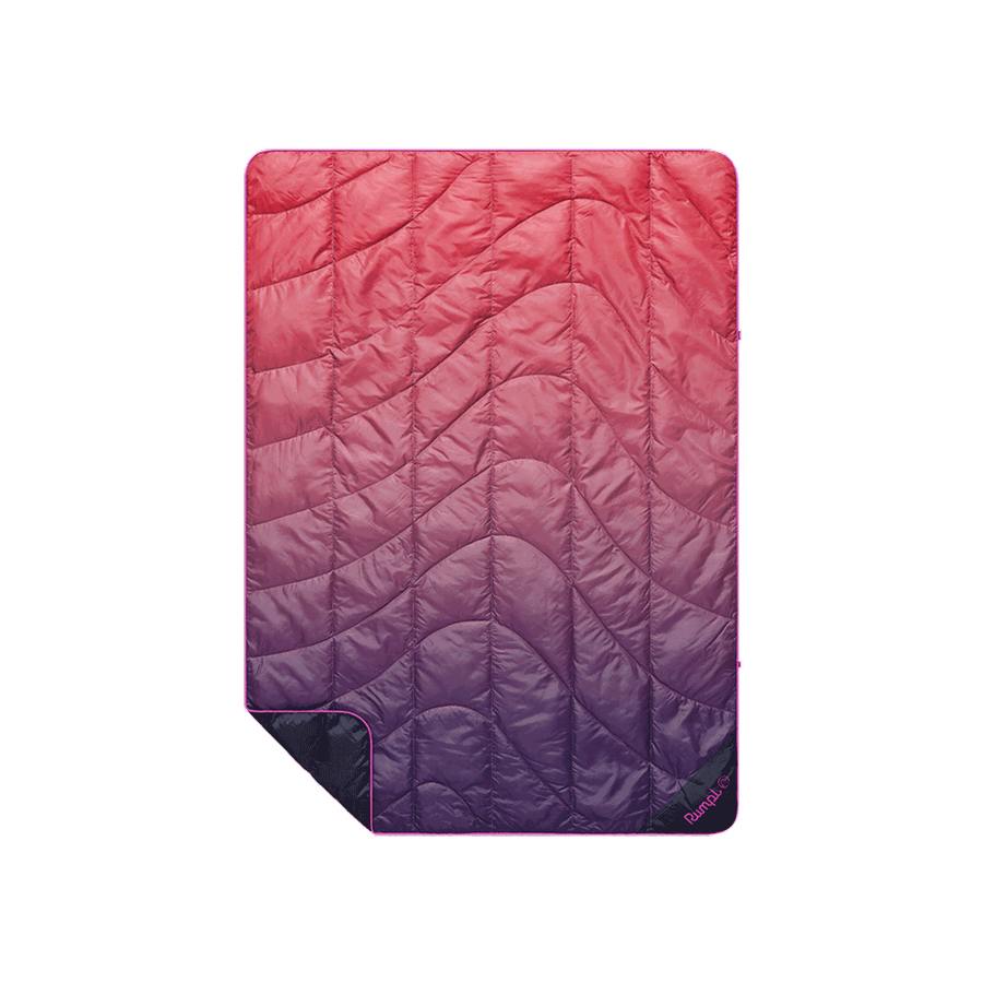 Travel Puffy Blanket - Berry Fade
