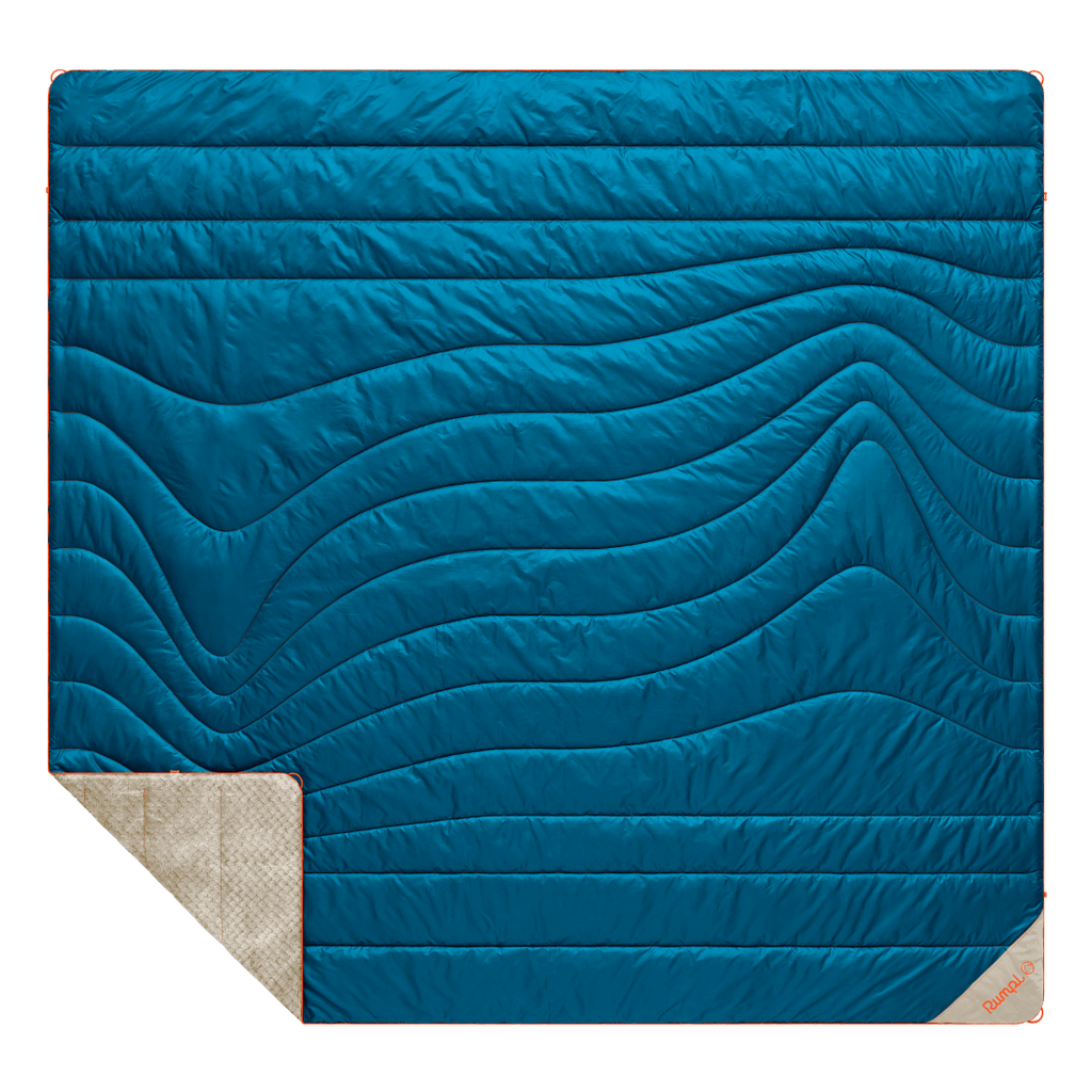 Fleece Puffy 2 Person Blanket - Seascape Cream