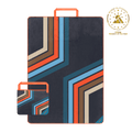 Tech Towel Tote Double - Midnight Retro Stripes